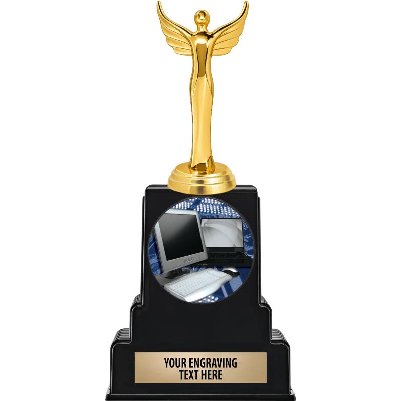 Computer Genius Trophy Computer Trophies - Computer Medals - Computer Plaques and Awards
