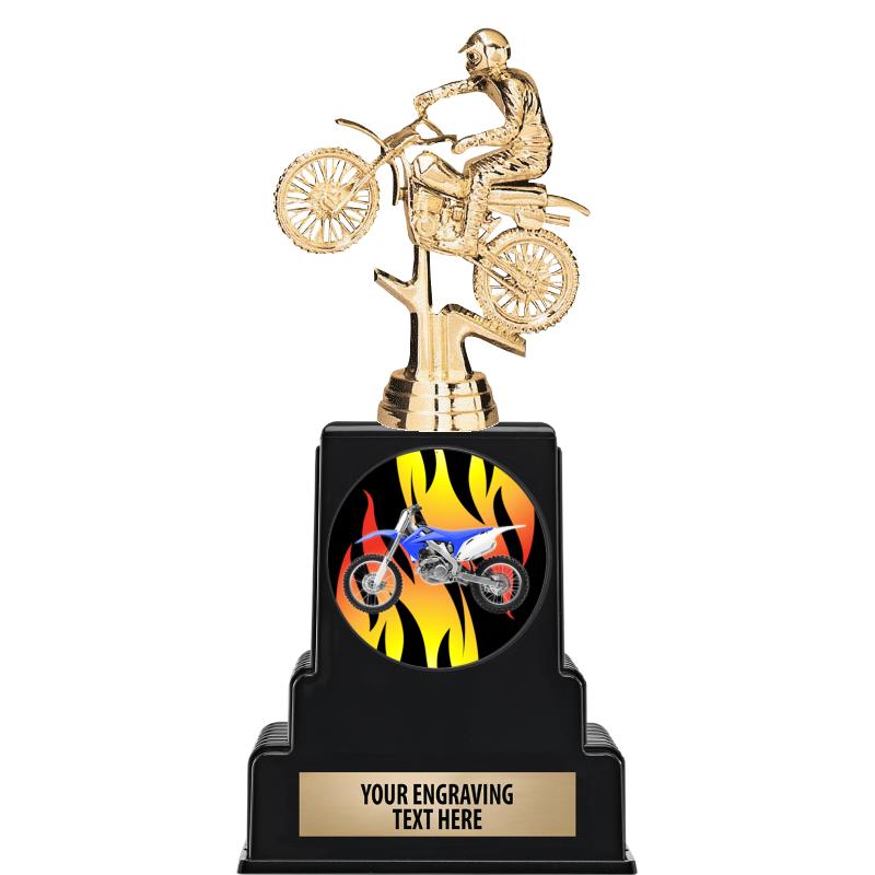 Motorcycle Racer Trophy Motorcycles Trophies - Crown Awards