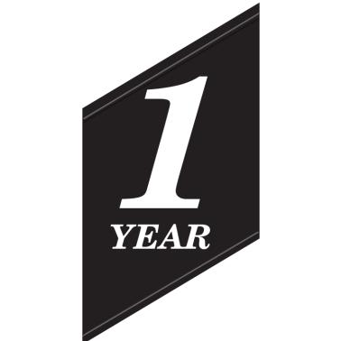 One Year Service Sticker Acrylics | Years Of Service Acrylic Insert