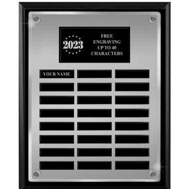 Plaque Float Corporate Plaques | 24 Plate Floating Acrylic Perpetual Plaque