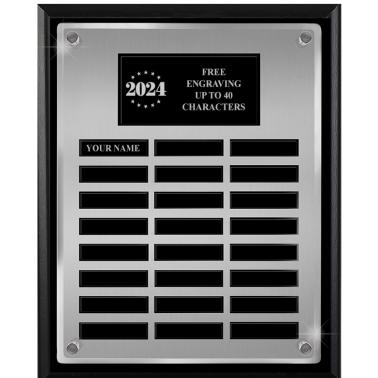 Floating Frame Plaque Corporate Plaques | 24 Plate Floating Acrylic Perpetual Plaque