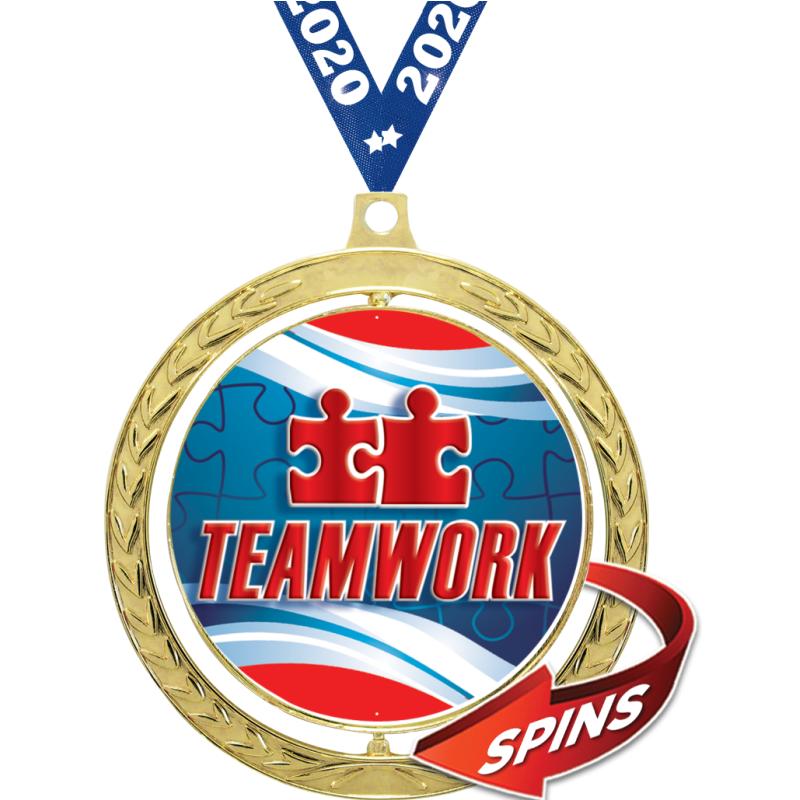 Teamwork Rower Award Teamwork Medals - Crown Awards