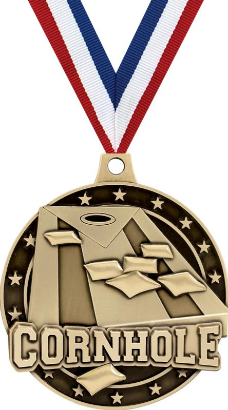 2" 3D Diecast Cornhole Medals | 2" Cornhole Cornhole Medals