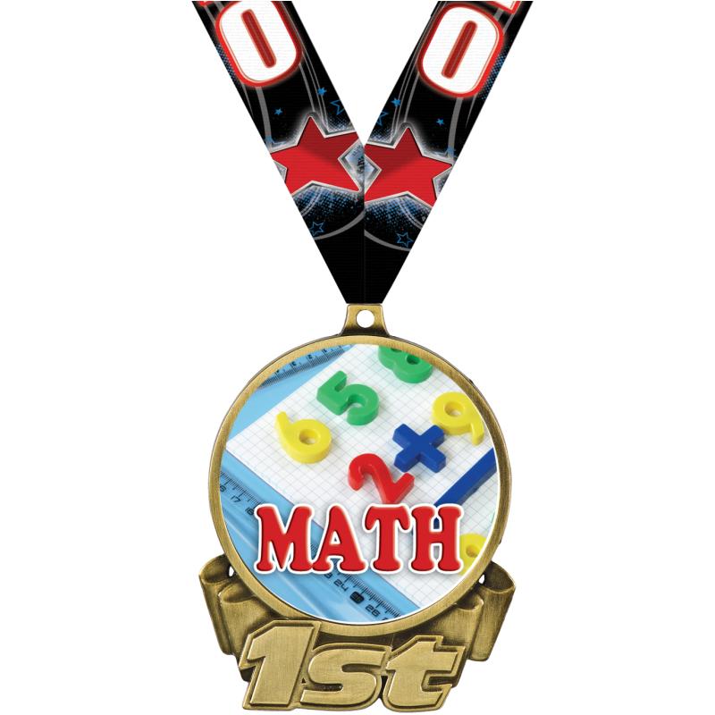 Math Trophies | Math Medals | Math Plaques and Awards
