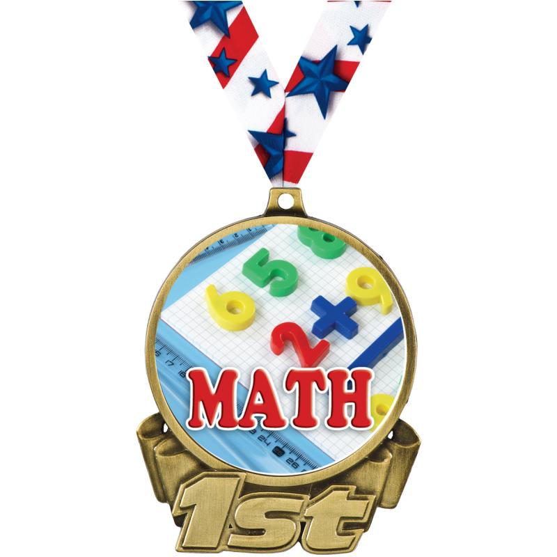 Math Trophies | Math Medals | Math Plaques and Awards