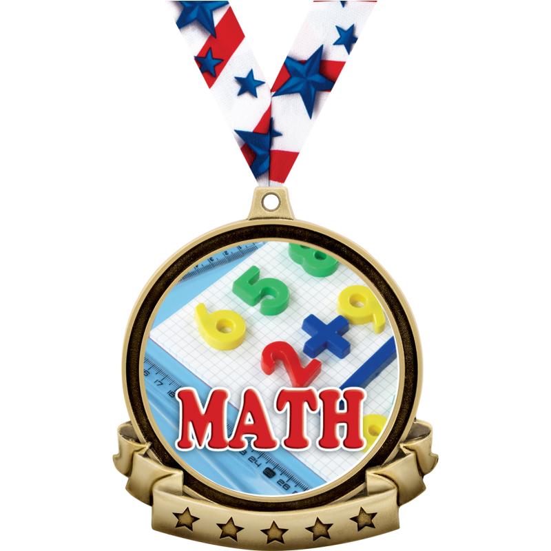 Math Trophies | Math Medals | Math Plaques and Awards
