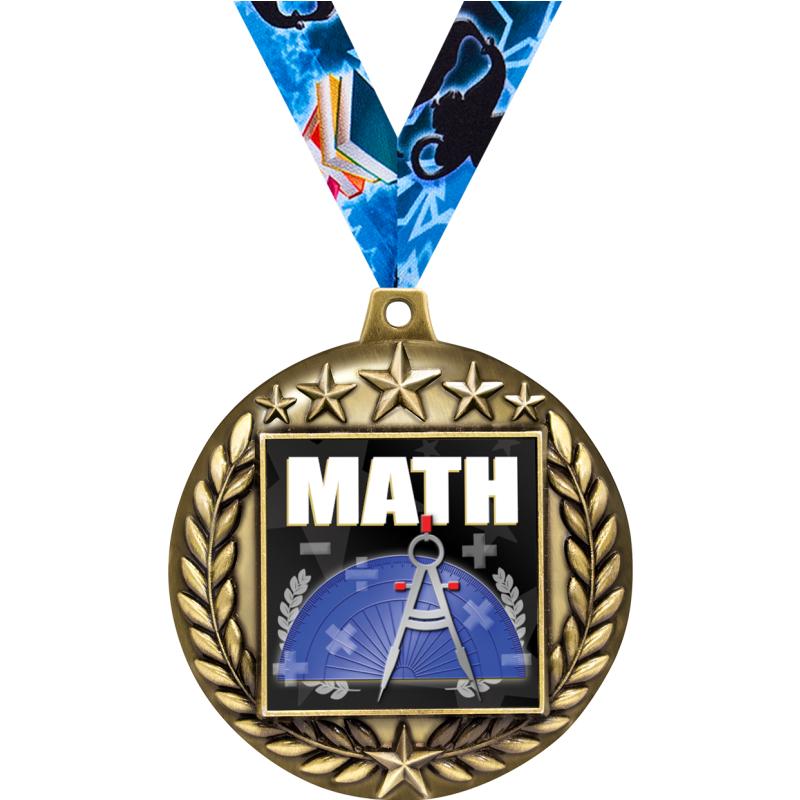 Math Trophies | Math Medals | Math Plaques and Awards
