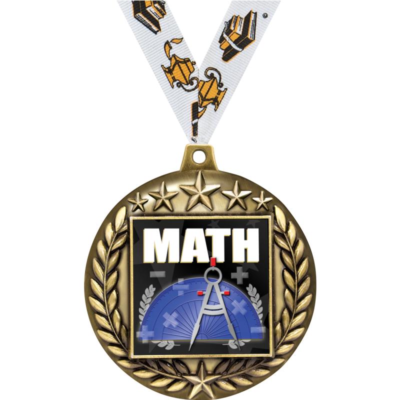 Math Trophies | Math Medals | Math Plaques and Awards
