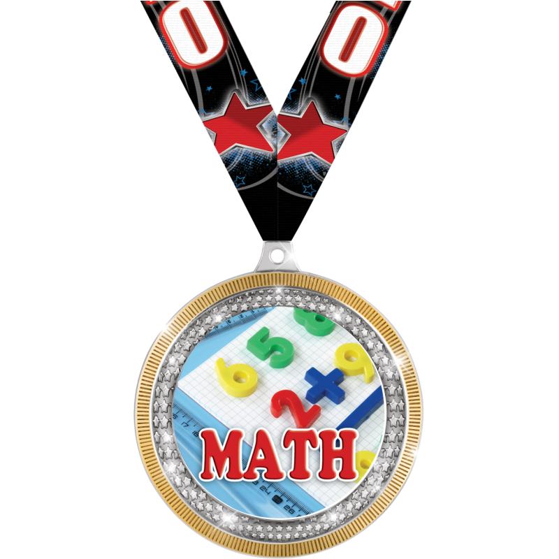 Winners Math Red Math Medals | Crown Awards