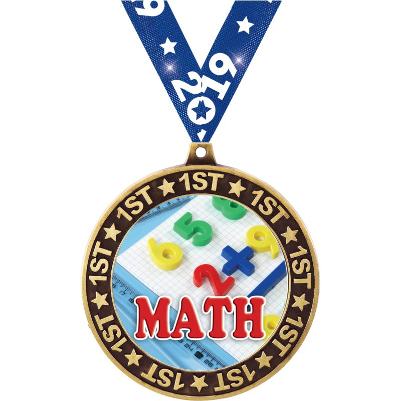 Math Trophies - Math Medals - Math Plaques and Awards