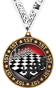 2.75" 1ST PLACE PERIMETER GLD