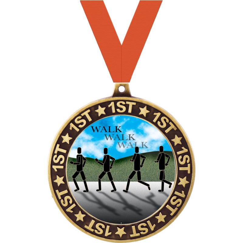 First Run Award Running Medals - Crown Awards