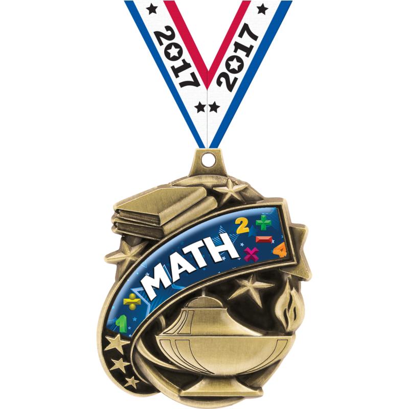 Math Trophies - Math Medals - Math Plaques and Awards