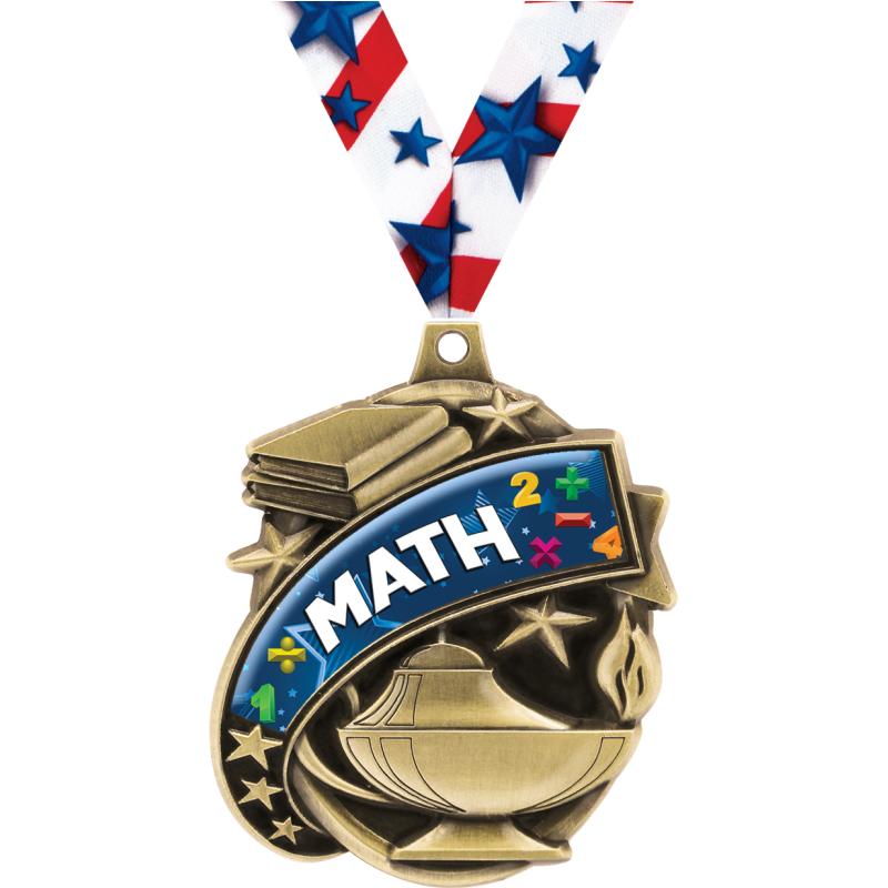 Math Trophies | Math Medals | Math Plaques and Awards