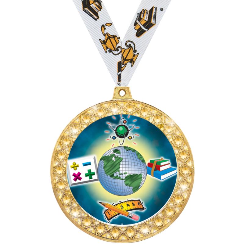 Numeracy Ribbon Math Trophies | Math Medals | Math Plaques and Awards