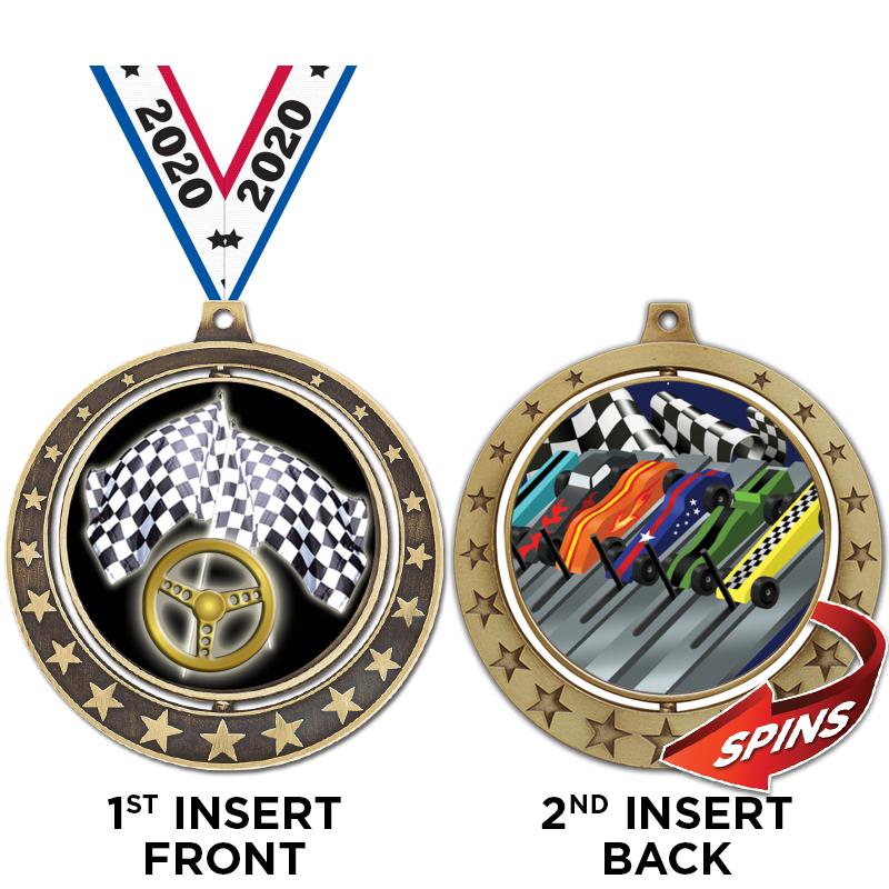 Car Racing Medals Racing Medals - Crown Awards