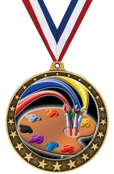 2 1/2" Starlet Insert Medals