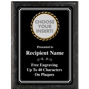 Customised Plate Inserts Custom Insert Plaques | Custom Black Full Plate Insert Plaques