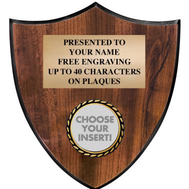 Insert Writing Shield Insert Plaques | Shield Insert Plaque