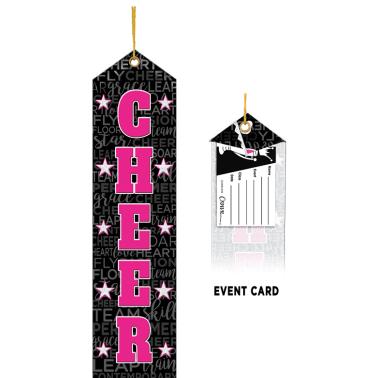 Color Splash Ribbons | Cheer Black Pink Ribbon