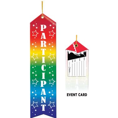 Color Splash Ribbons | Multi Color Participant Ribbon