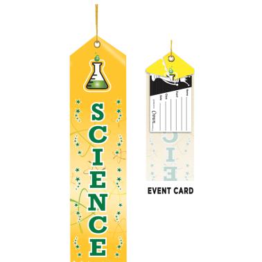 Color Splash Science Ribbons | Science Science Ribbon