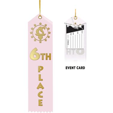Gold Foil Ribbons | 6th Place Ribbon