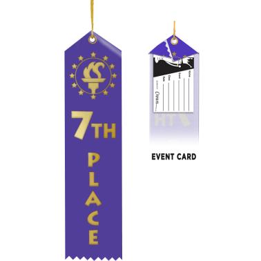Gold Foil Ribbons | 7th Place Ribbon
