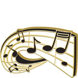 High fashion music note brooch with note man for men lapel 