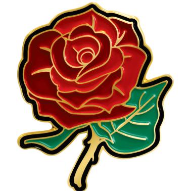 Flower Enamel Pins | Rose Flower Pin