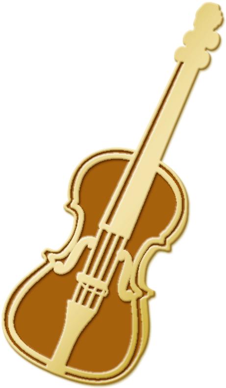 Enamel Music Pins | Violin Music Pin