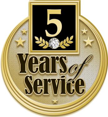 Industry | Coworking in Charlotte Doesn't Get Bigger or Badder Years Service Pins | 5 Years Service Pin