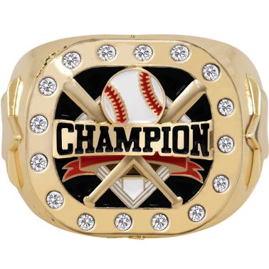 Championship Crystal Gold And Silver Rings | Baseball Champion Gold ...