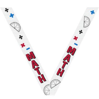 Sports Neck Ribbons | Math Sport Neck Ribbon