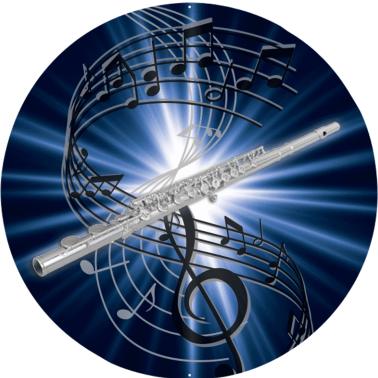 Flute Musical Instrument Sticker 2